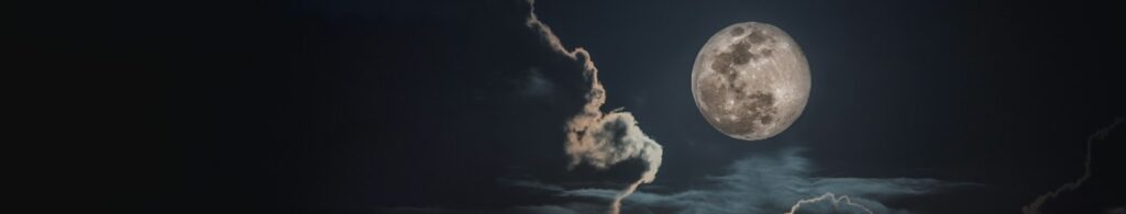 moon and clouds