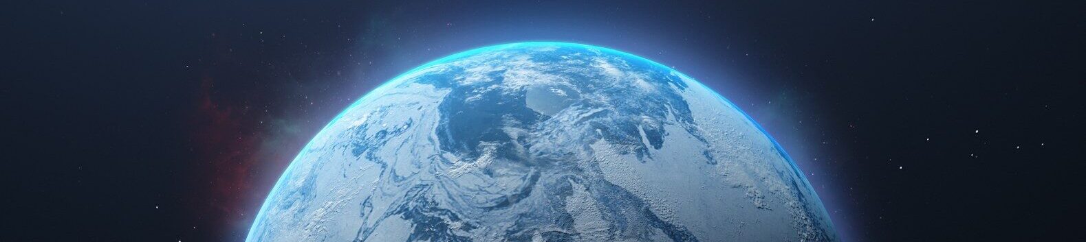 a planet in space